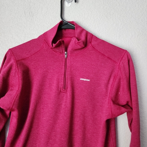 PATAGONIA base layer capilene top 1/4 zip athletic active in purple - Picture 6 of 6